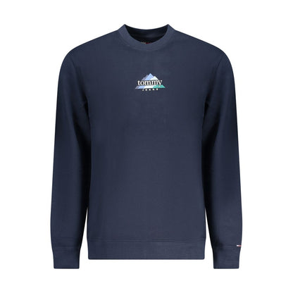 Sweat-shirt Tommy Hilfiger homme col rond en coton bleu – TO-42746