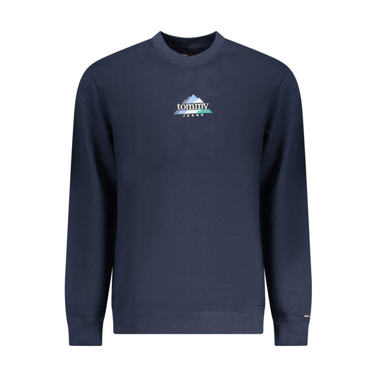 Sweat-shirt Tommy Hilfiger homme col rond en coton bleu – TO-42746