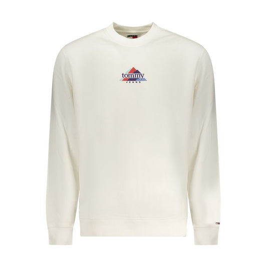 Sweat-shirt Tommy Hilfiger homme col rond en coton blanc – TO-42747