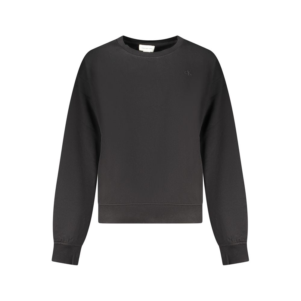 Sweat-shirt Calvin Klein femme en coton noir – CA-42751