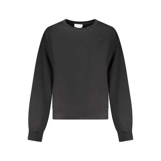 Sweat-shirt Calvin Klein femme en coton noir – CA-42751