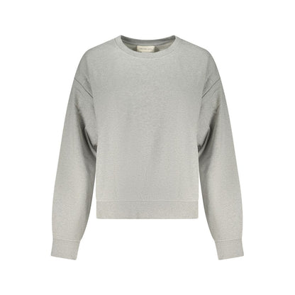 Sweat-shirt Calvin Klein femme col rond en coton gris – CA-42756