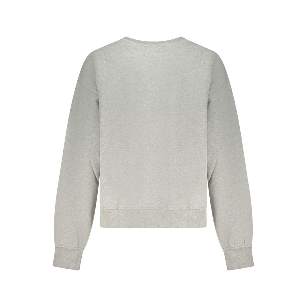 Sweat-shirt Calvin Klein femme col rond en coton gris – CA-42756