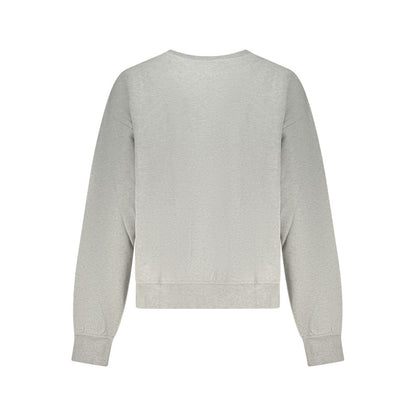 Sweat-shirt Calvin Klein femme col rond en coton gris – CA-42756