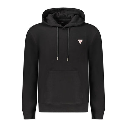 Sweat à capuche Guess Jeans homme slim en coton bio noir – GU-39046