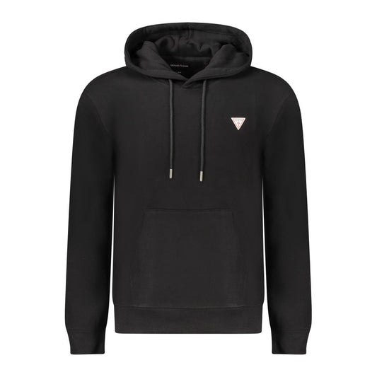 Sweat à capuche Guess Jeans homme slim en coton bio noir – GU-39046