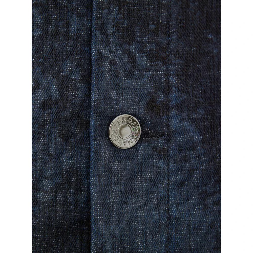 Dolce & Gabbana Gray Cotton Denim Jacket by Dolce & Gabbana
