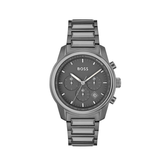 Hugo Boss Gray Stainless Steel Dress Watch