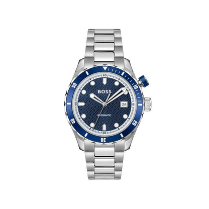 Hugo Boss Gray Stainless Steel Dress Watch