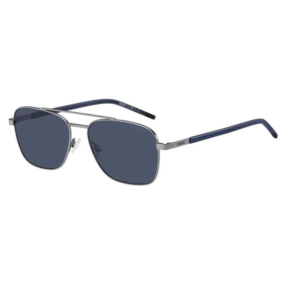 Hugo Boss Gray Metal Sunglasses by Hugo Boss