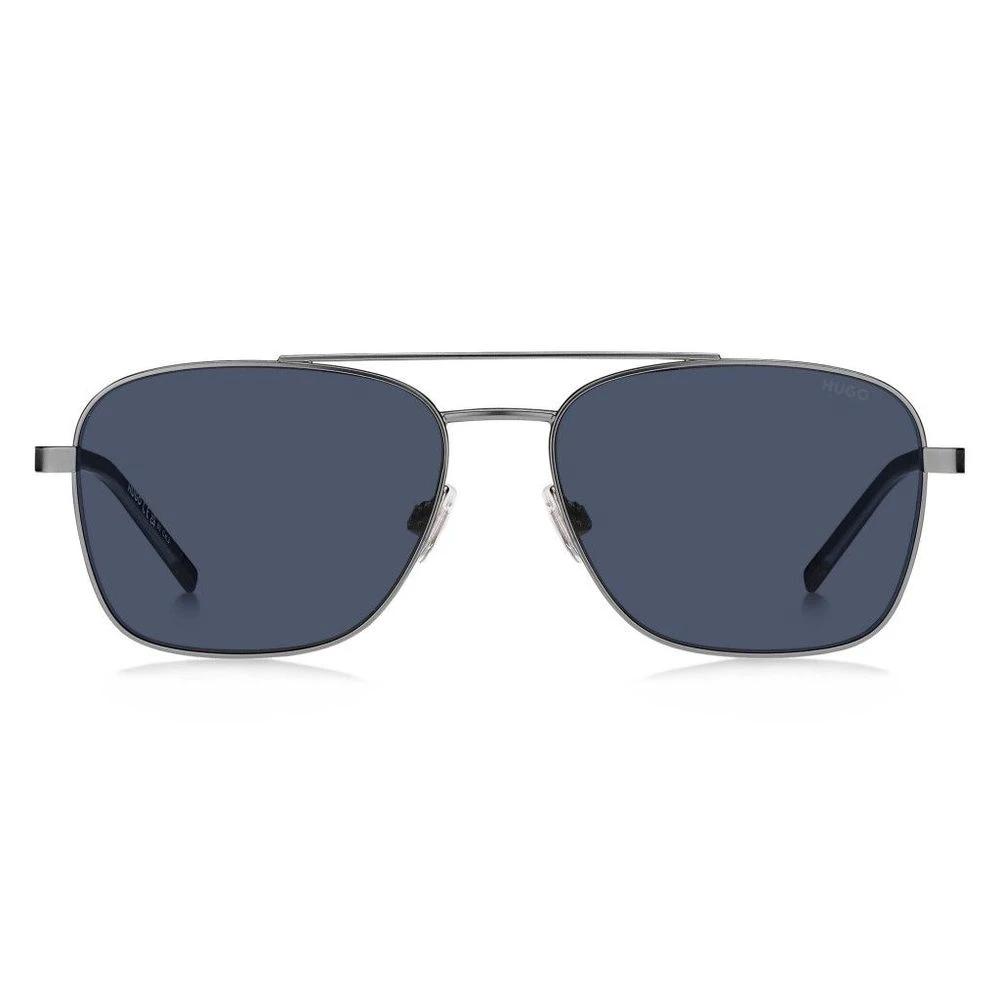 Hugo Boss Gray Metal Sunglasses by Hugo Boss