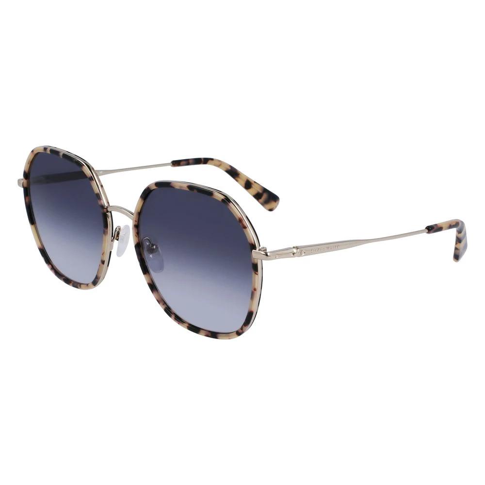 Longchamp Gold Metal Sunglasses by Longchamp