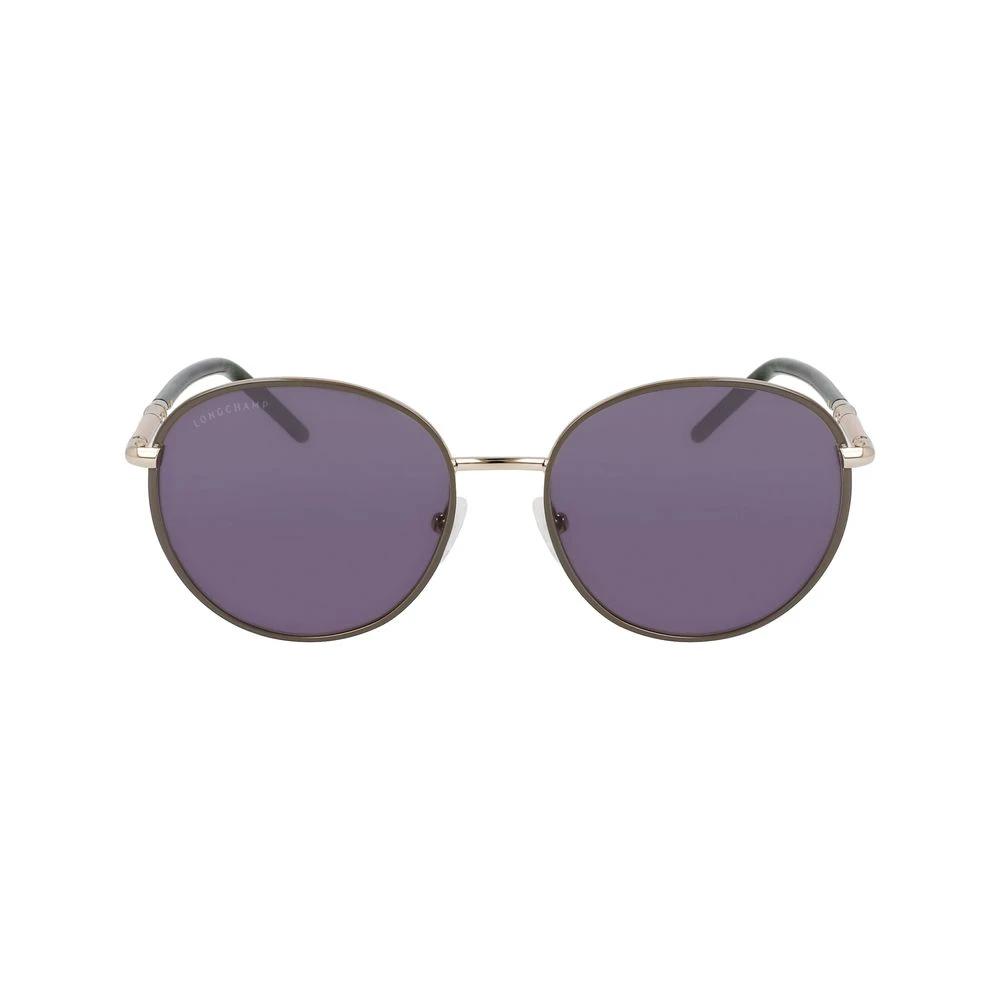 Longchamp Gold Metal Sunglasses by Longchamp