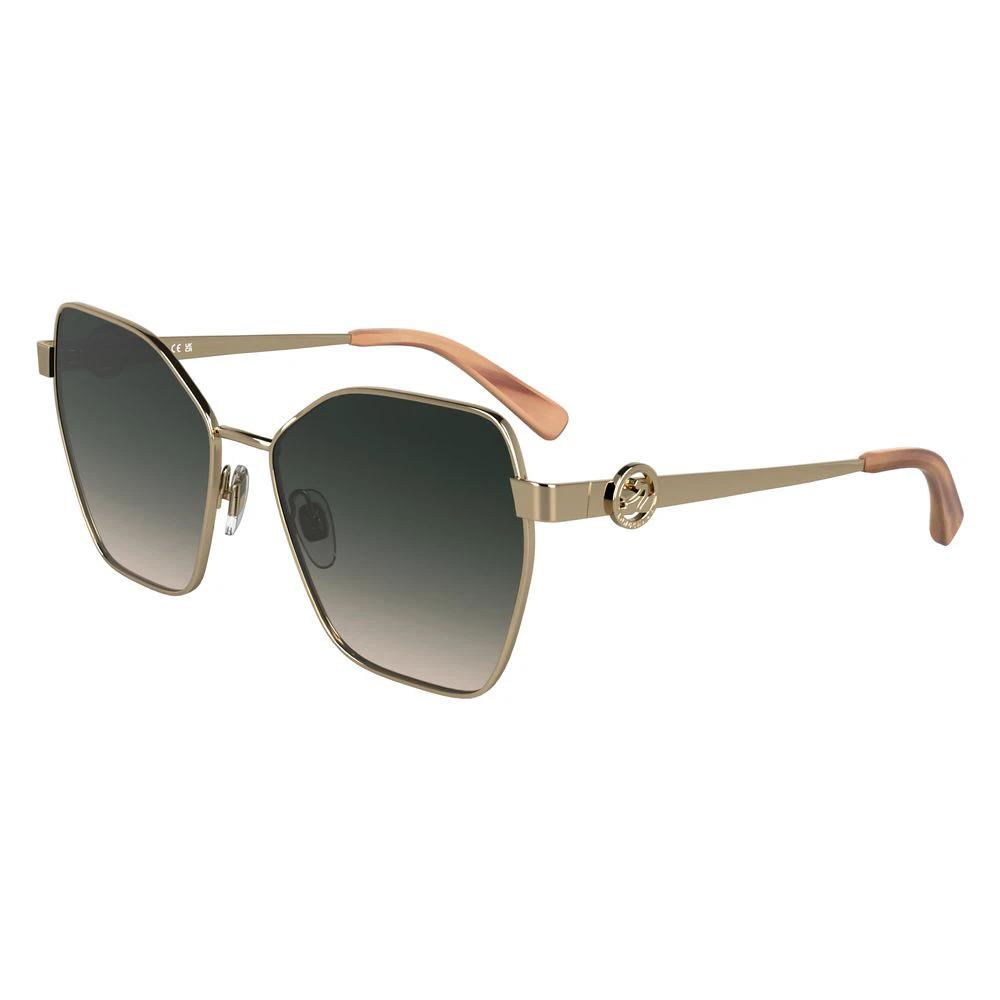 Longchamp Gold Metal Sunglasses by Longchamp