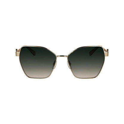 Longchamp Gold Metal Sunglasses by Longchamp