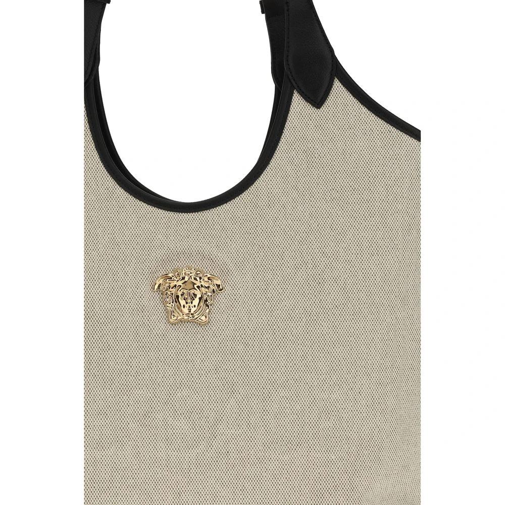 Versace Beige Cotton Shoulder Bag by Versace