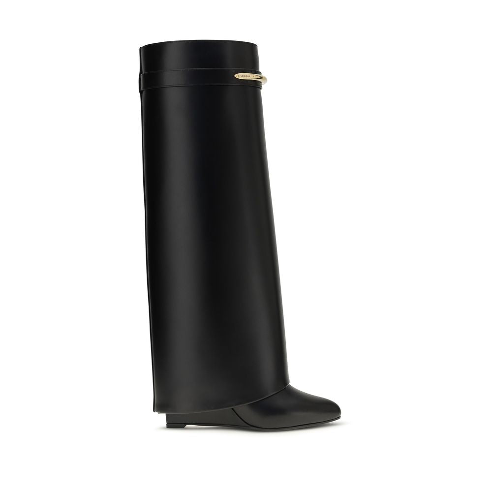 Bottes Givenchy femme Shark en cuir de veau noir – GI-BE703XE1J7001