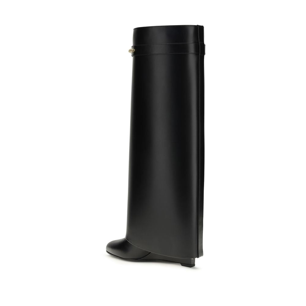 Bottes Givenchy femme Shark en cuir de veau noir – GI-BE703XE1J7001