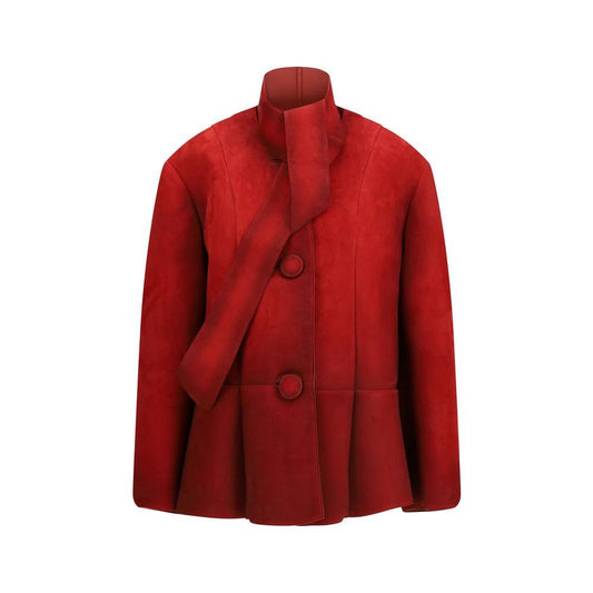 Prada Multicolor Lamb Ovis Aries Aries Coat by Prada