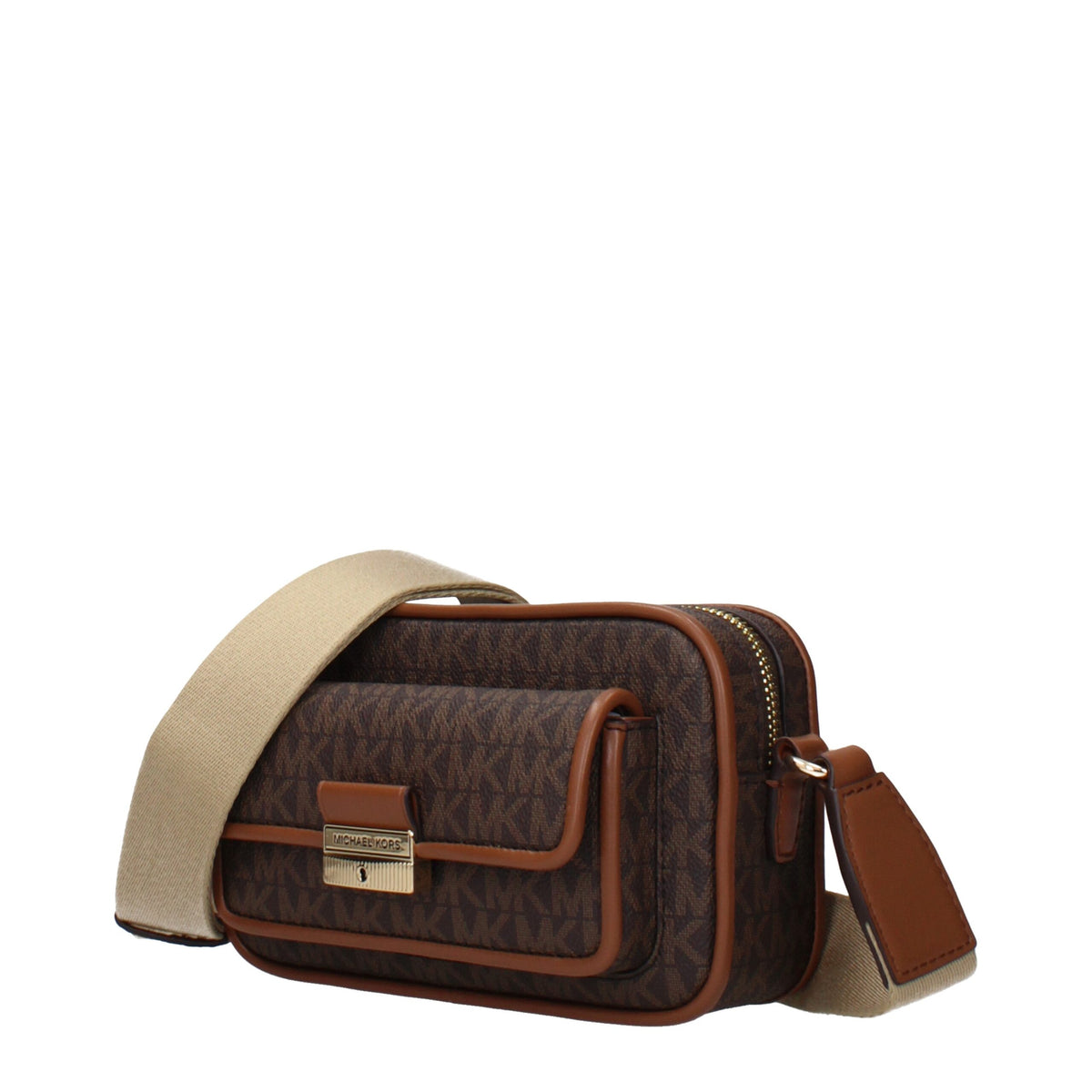 Sac bandoulière Michael Kors femme en tissu marron – MI15464705229065BT