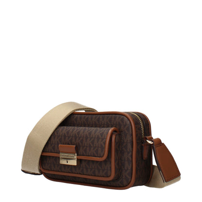 Sac bandoulière Michael Kors femme en tissu marron – MI15464705229065BT
