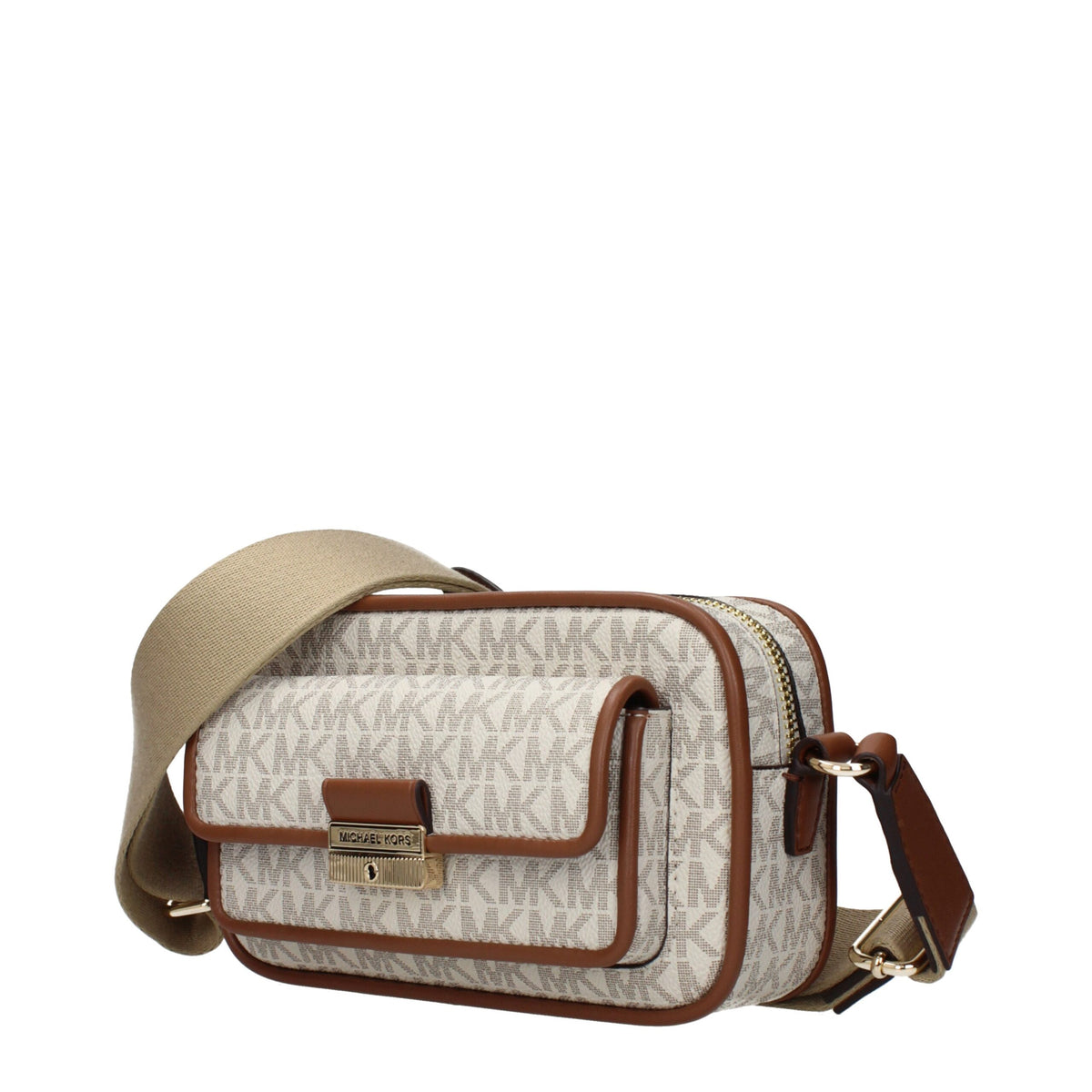 Sac bandoulière Michael Kors femme en tissu beige – MI15464716599561BT