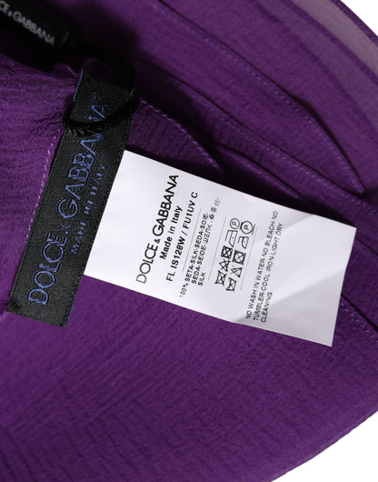 Étole Dolce & Gabbana femme en soie violette – MS7576