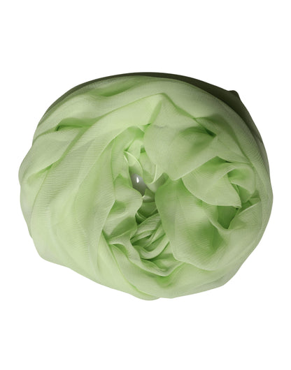 Étole Dolce & Gabbana femme en soie vert clair – MS7577