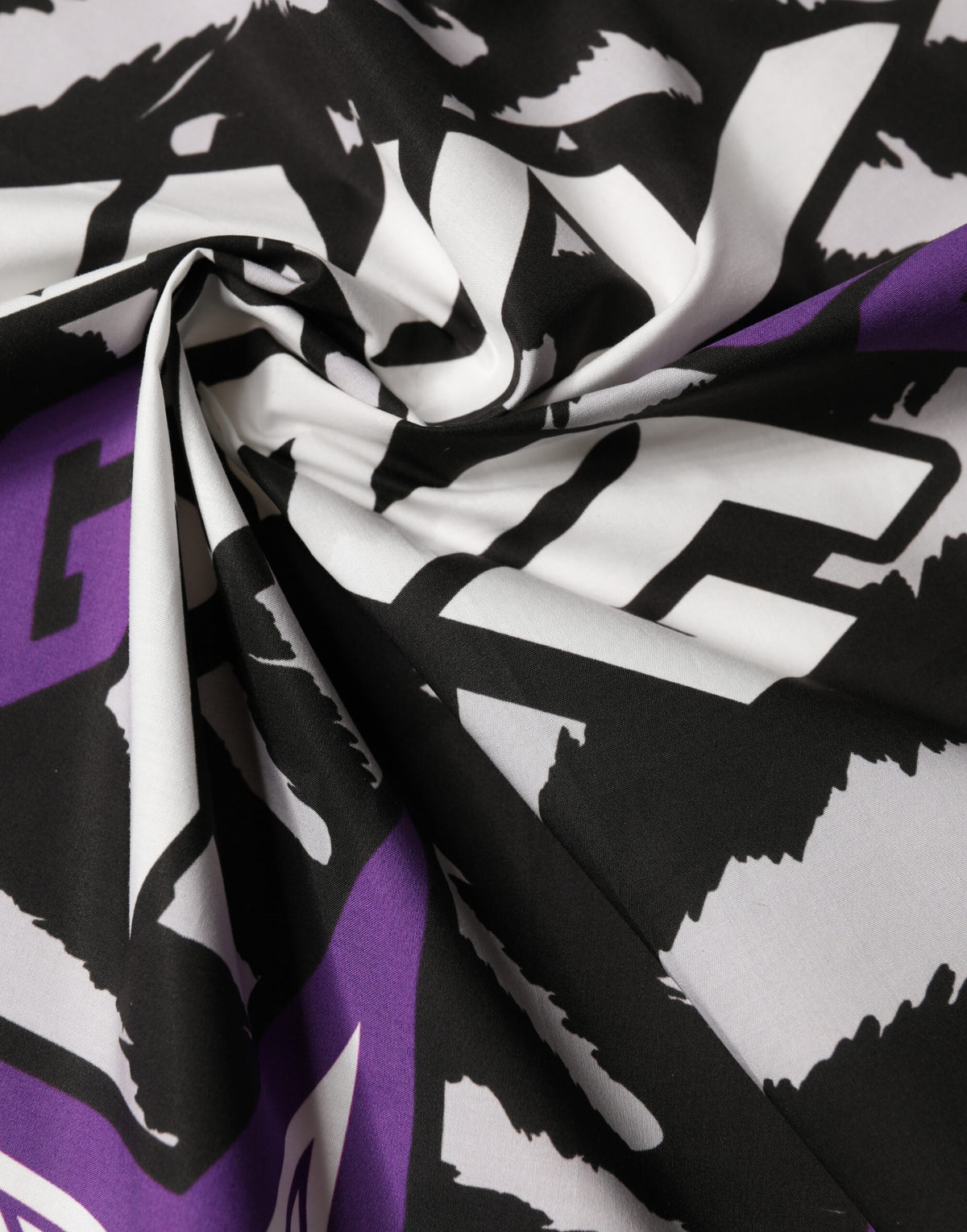 Foulard Dolce & Gabbana femme DG King en coton noir et violet – MS7790