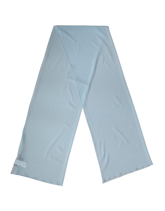 Étole Dolce & Gabbana femme en soie stretch bleu clair – MS7843