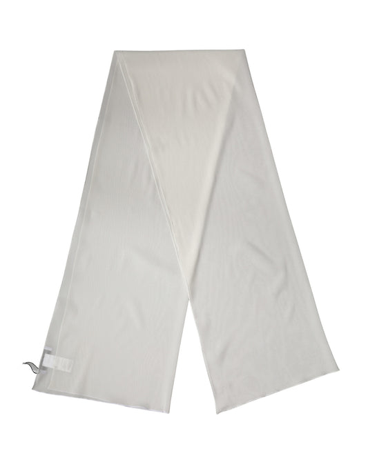 Étole Dolce & Gabbana femme en soie stretch blanc cassé – MS7847