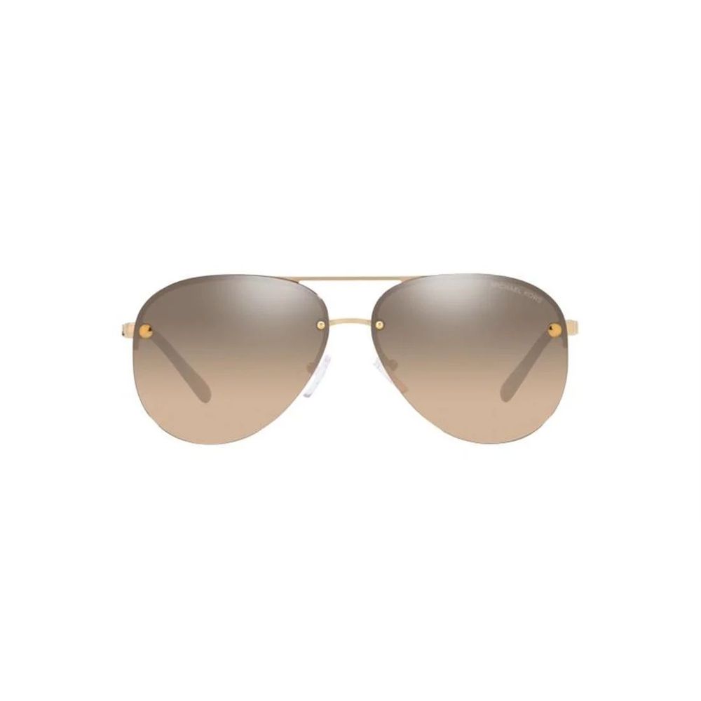 Michael Kors Lunettes de Soleil Métal Doré Gradient Marron pour Femmes MK1135B10143D