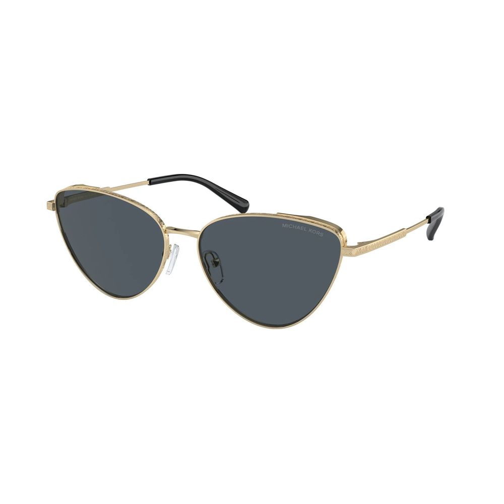 Michael Kors Gold Metal Sunglasses Lunettes De Soleil Or Métal Doré Verres Gris Chic Moderne Pour Toutes Les Occasions