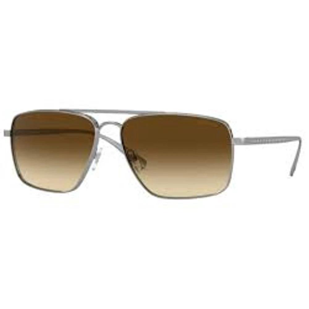 Versace Gray Metal Sunglasses by Versace