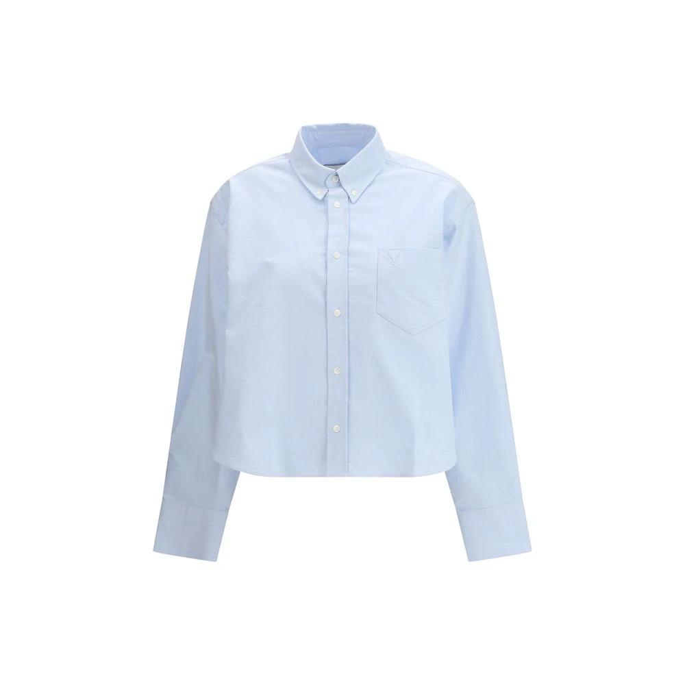 Ami Paris Blue Cotton Dress Shirt by Ami Paris