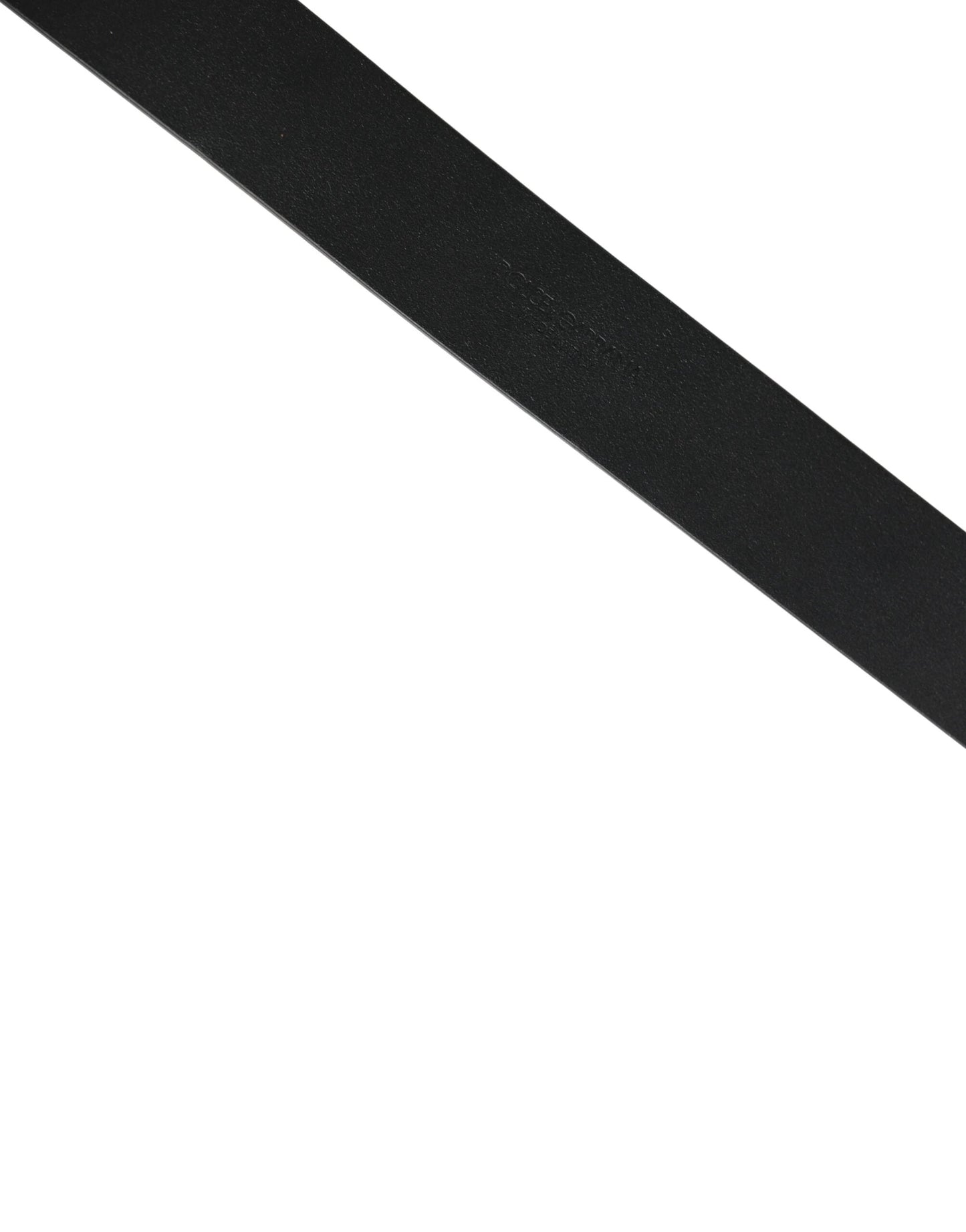 Dolce & Gabbana Black Calf Leather Gold Metal Buckle Belt by Dolce & Gabbana