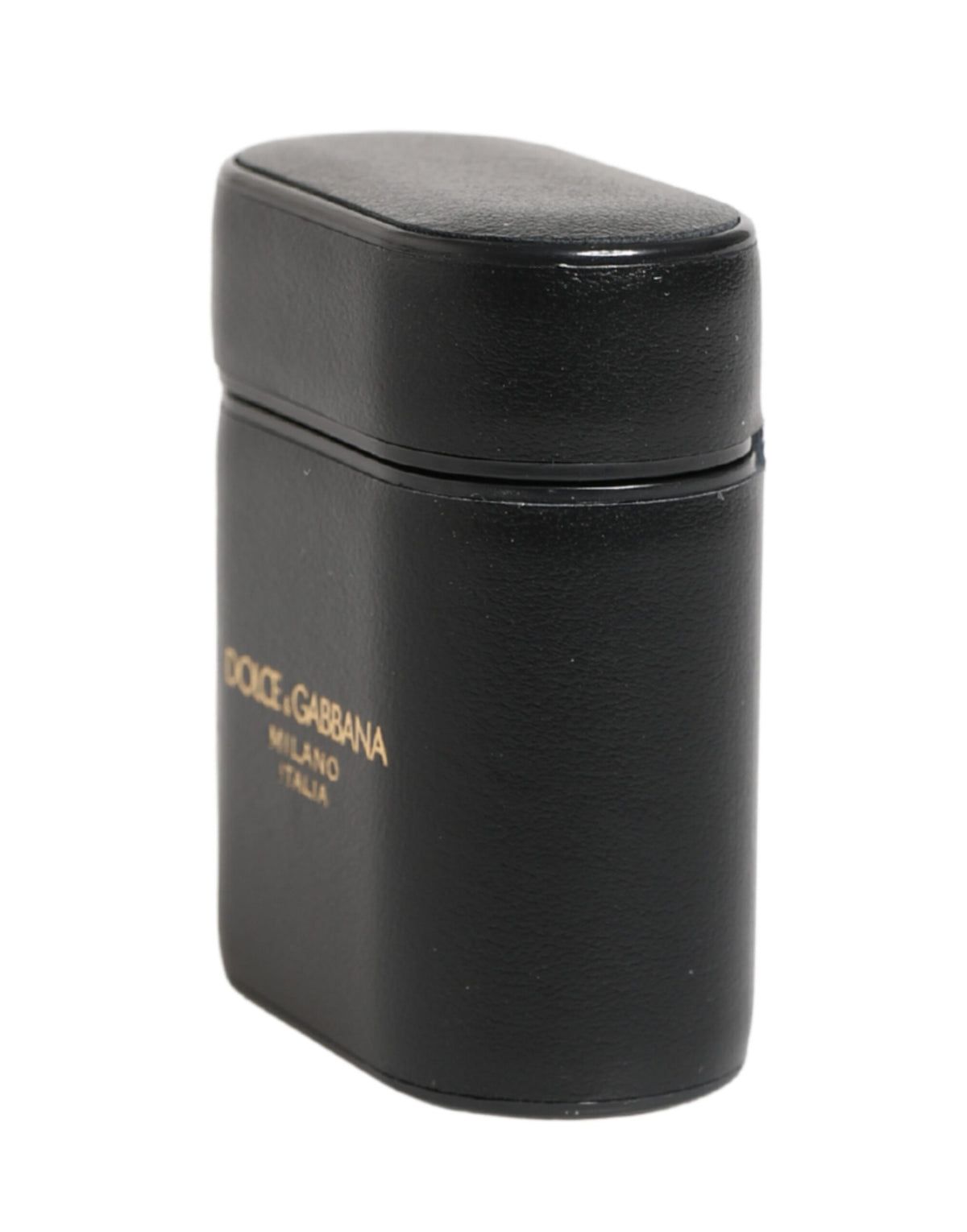 Étui AirPods Dolce & Gabbana femme à rabat en cuir de veau noir – SMY11117