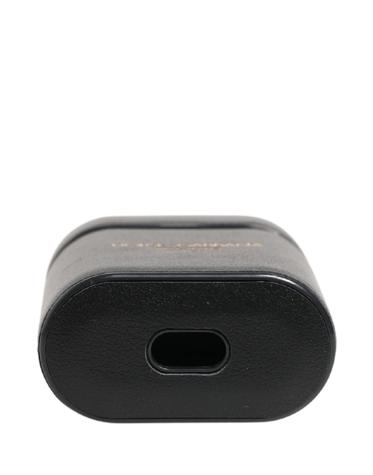 Étui AirPods Dolce & Gabbana femme à rabat en cuir de veau noir – SMY11117