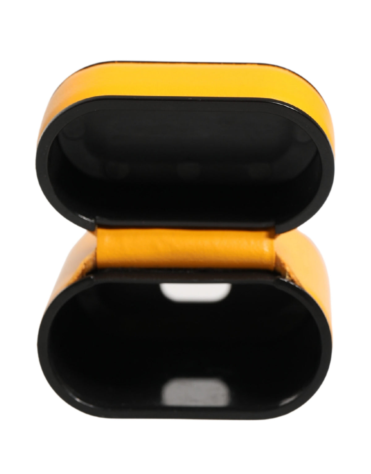 Étui AirPods Dolce & Gabbana femme à rabat avec dragonne en cuir de veau jaune – SMY11346