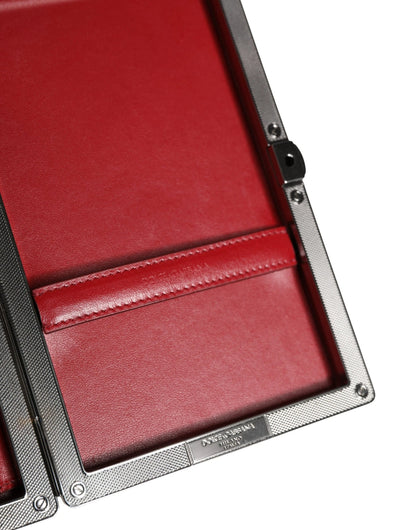 Dolce & Gabbana Beige Velvet Calf Leather Clutch Evening Women Purse Bag by Dolce & Gabbana