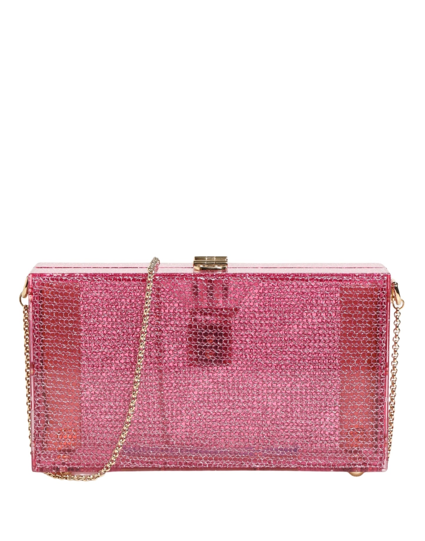 Dolce & Gabbana Pink DOLCE BOX Clutch Crossbody Women Evening Borse Bag