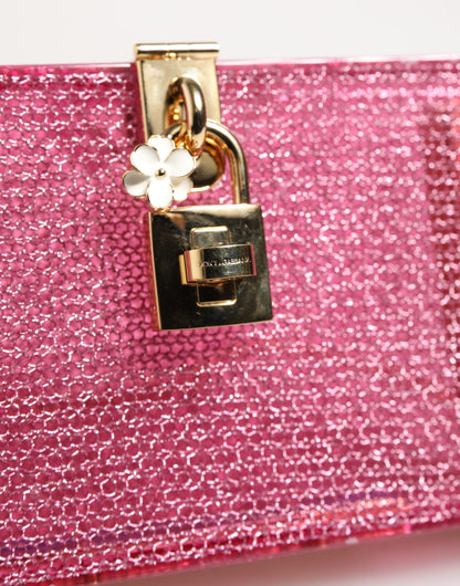 Dolce & Gabbana Pink DOLCE BOX Clutch Crossbody Women Evening Borse Bag