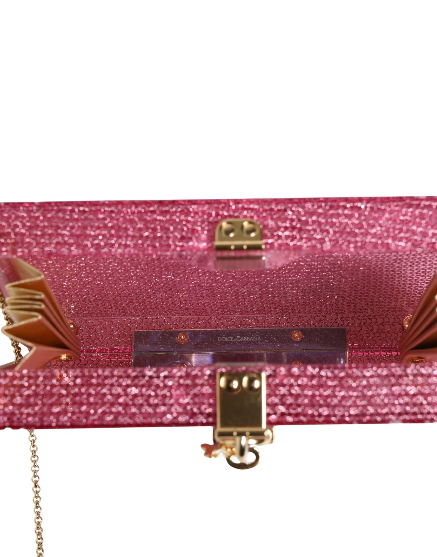 Dolce & Gabbana Pink DOLCE BOX Clutch Crossbody Women Evening Borse Bag