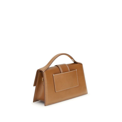 Sac à Main Jacquemus Top-Handle Marron Cuir Veau AW26 Femme – Authentique | HBPS Fashion
