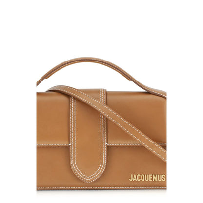 Sac à Main Jacquemus Top-Handle Marron Cuir Veau AW26 Femme – Authentique | HBPS Fashion