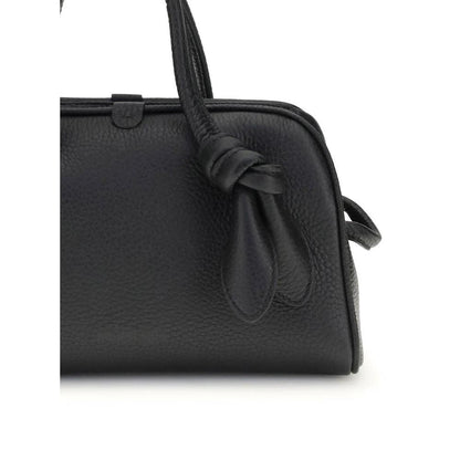 Jacquemus Black Calf Leather Bos Taurus Handbag by Jacquemus