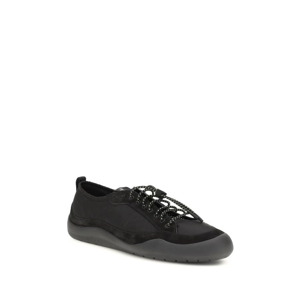 Prada Black Recycled Polyamide Athletic Sneakers by Prada