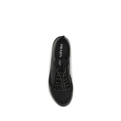 Prada Black Recycled Polyamide Athletic Sneakers by Prada
