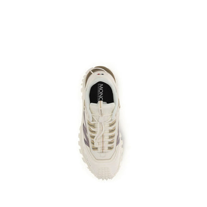 Moncler White Calf Leather Bos Taurus Athletic Sneakers