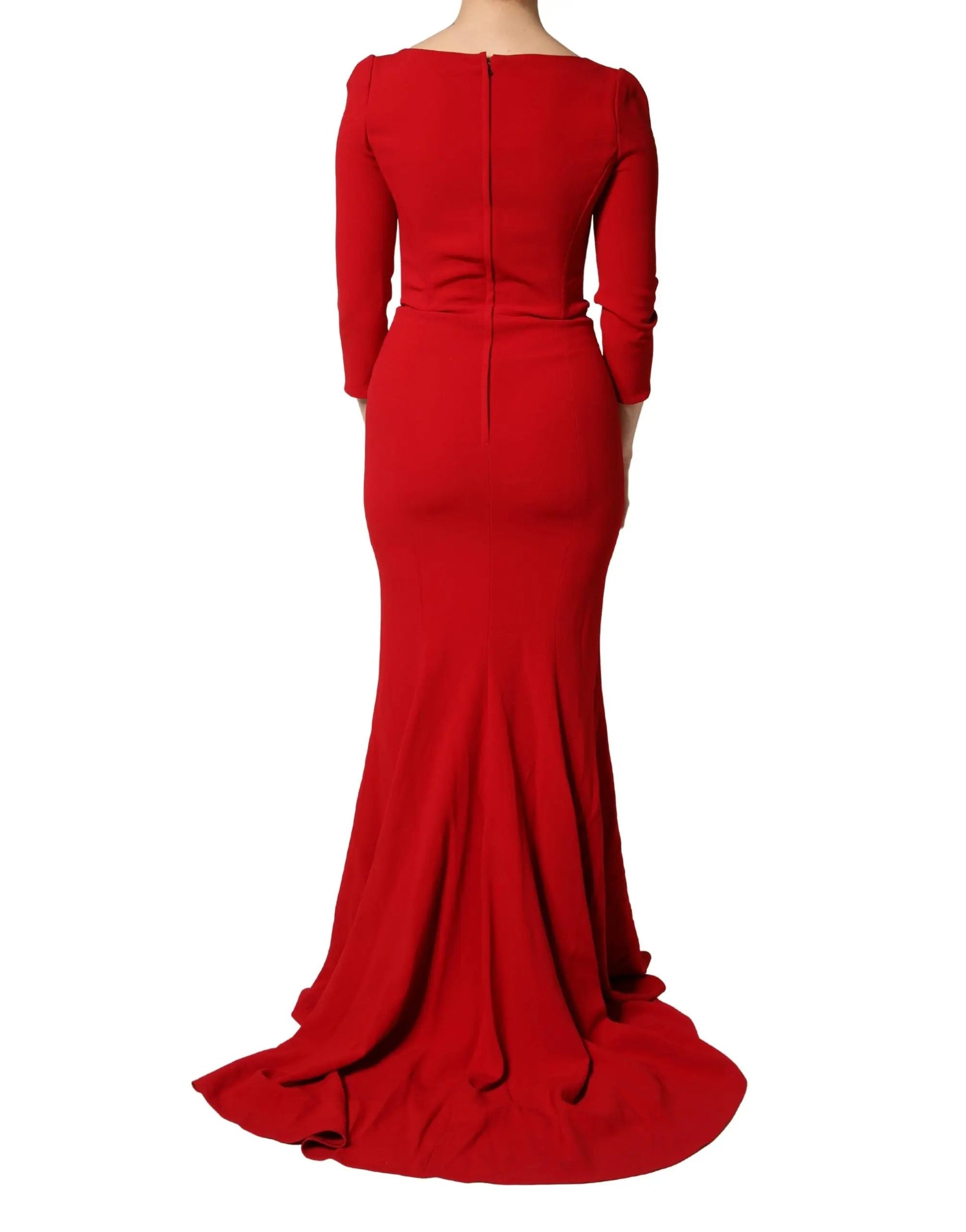 Dolce & Gabbana Red Viscose Sheath Bodycon Mermaid Dress by Dolce & Gabbana